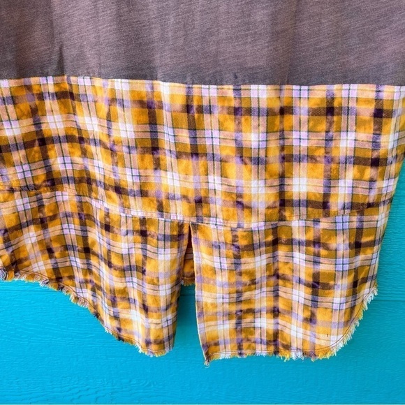 JADED GYPSY YOU ARE MY SUNSHINE MIXED MEDIA LONGLINE TUNIC TANK OS NWT - Picture 4 of 9